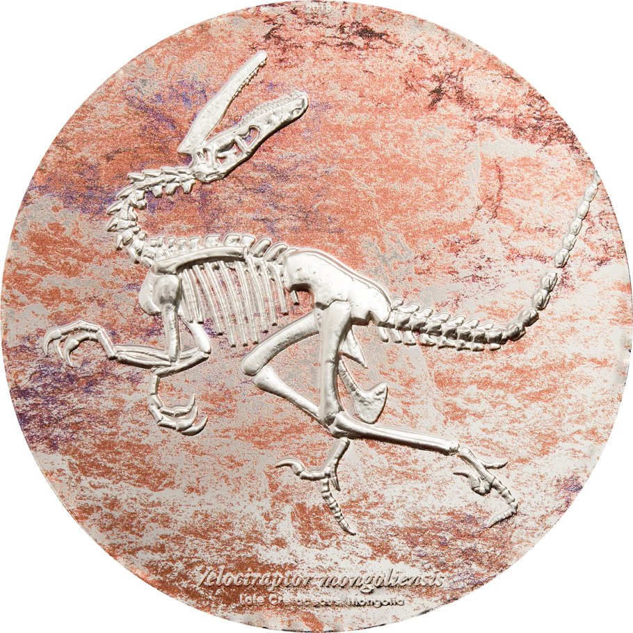 2018 Mongolia - Velociraptor Prehistoric 3oz JEST