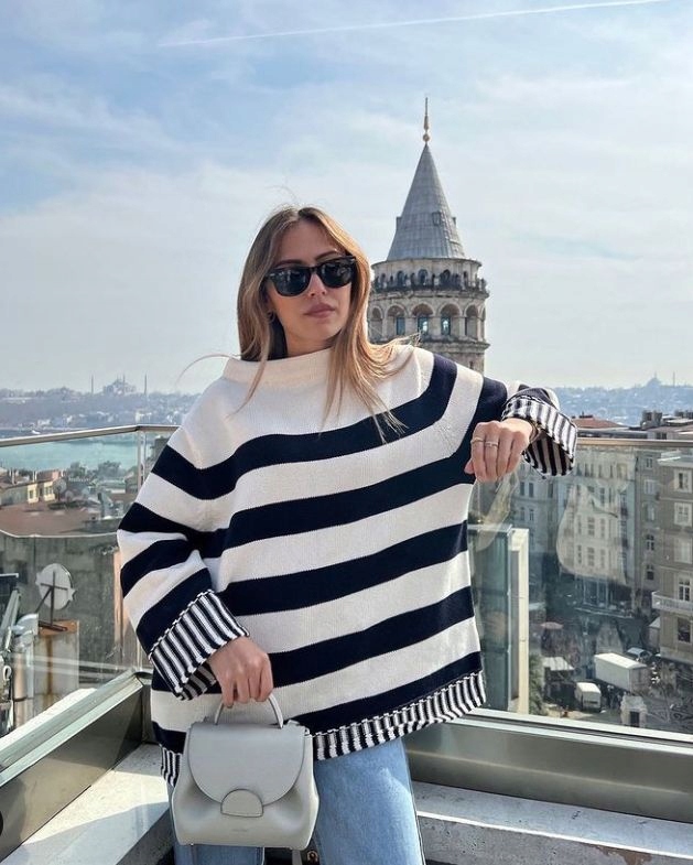 ZARA SWETER PASKI PASY BLOG OVERSIZE R.XS/S NOWY!
