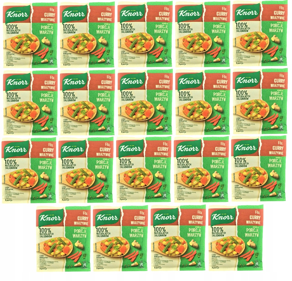 Fix Curry warzywne Knorr 47 g 12378432326 oficjalne archiwum Allegro