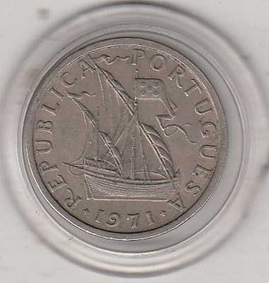 Portugalia 5 escudos 1971