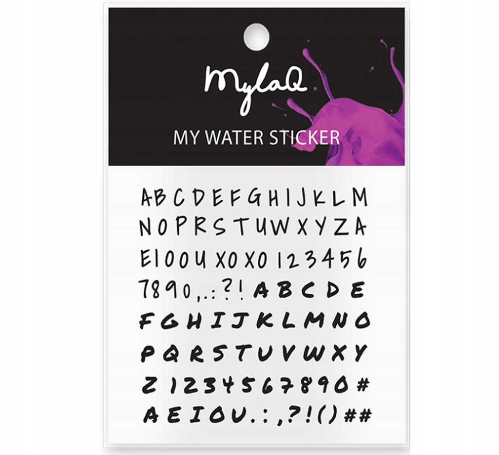 MylaQ laklejki na paznokcie My Alphabet Sticker