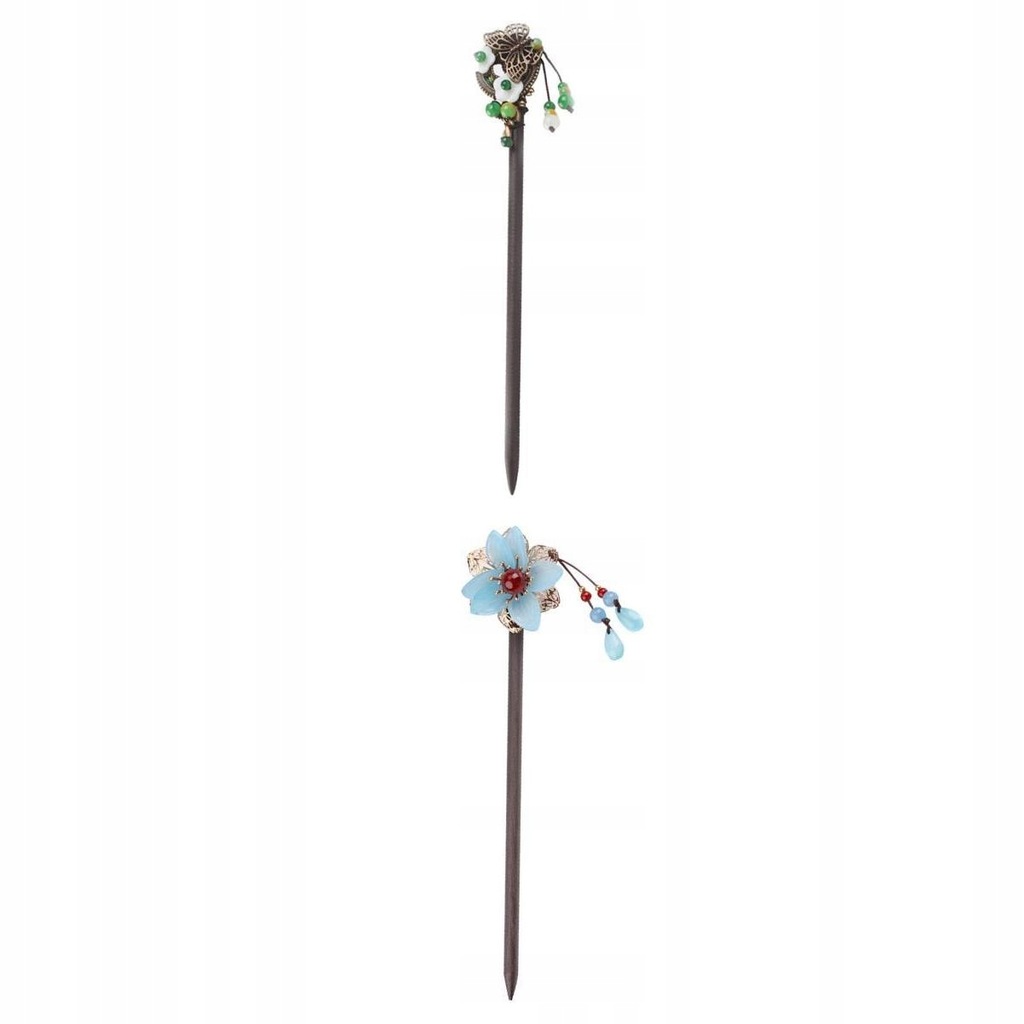 2pcs Hair Pins Natural Chopsticks Elegant for