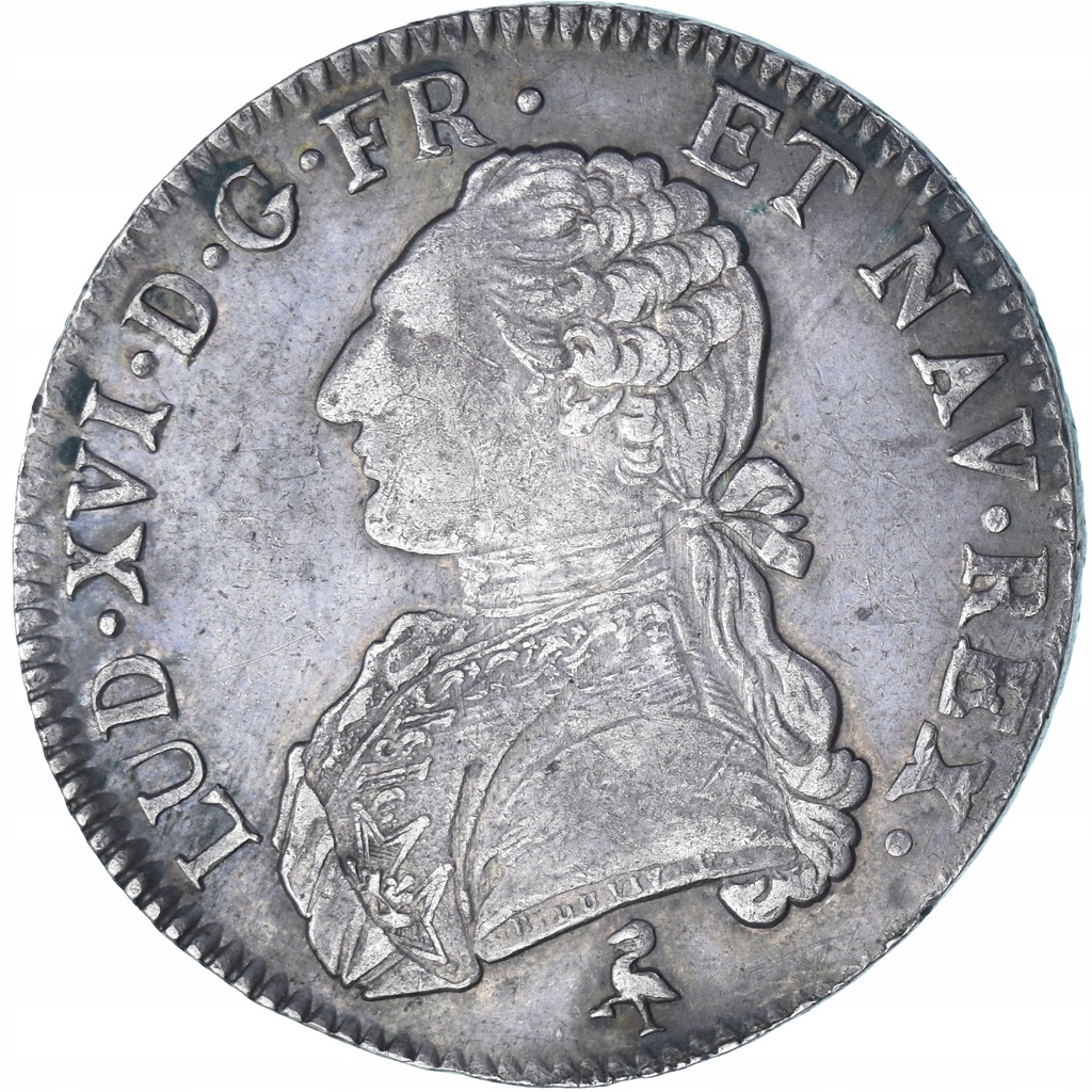 Francja, Louis XVI, Ecu aux branches d'olivier, 17