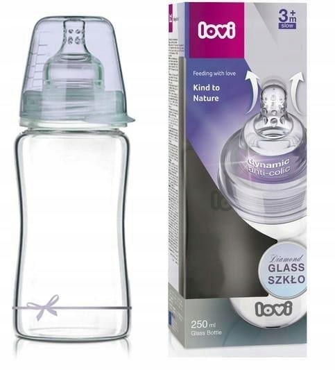 LOVI 74/204 Butelka szklana Diamond Glass 250 ml B