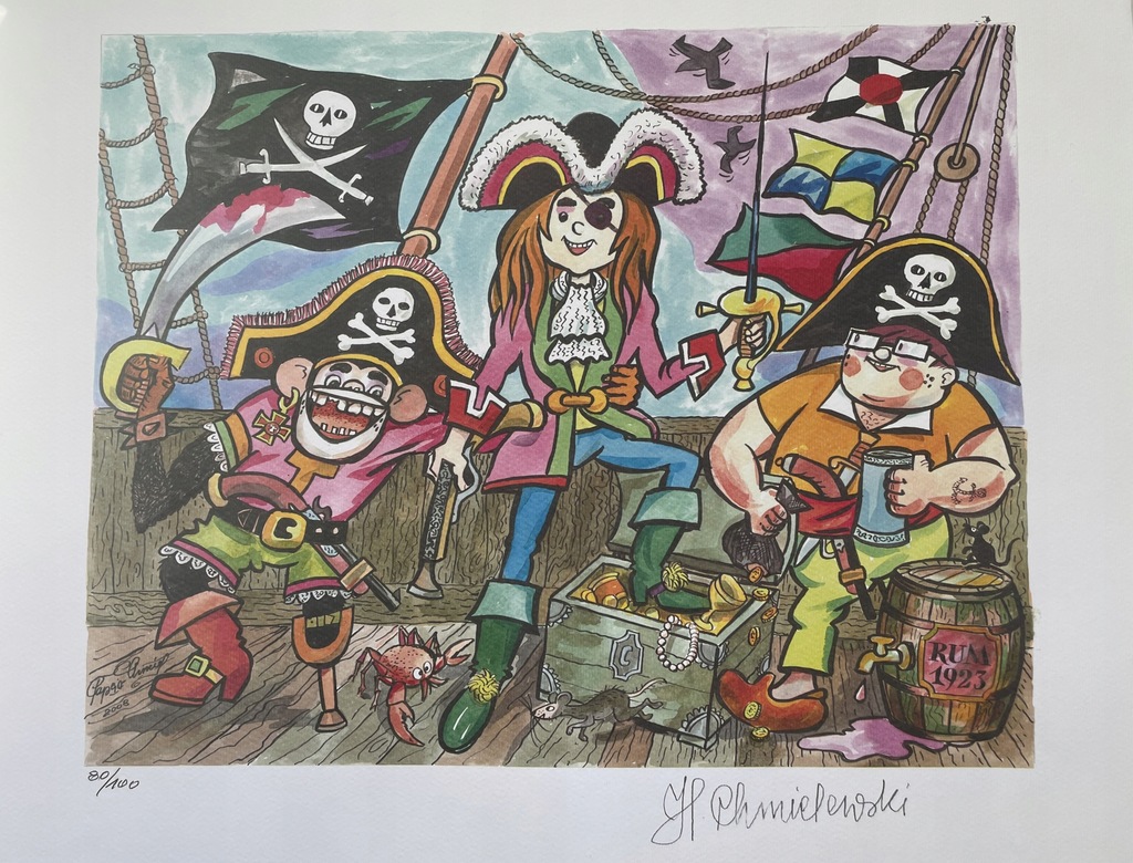 Papcio Chmiel - inkografia „Tytus, Romek i Atomek - Piraci”- H. Chmielewski