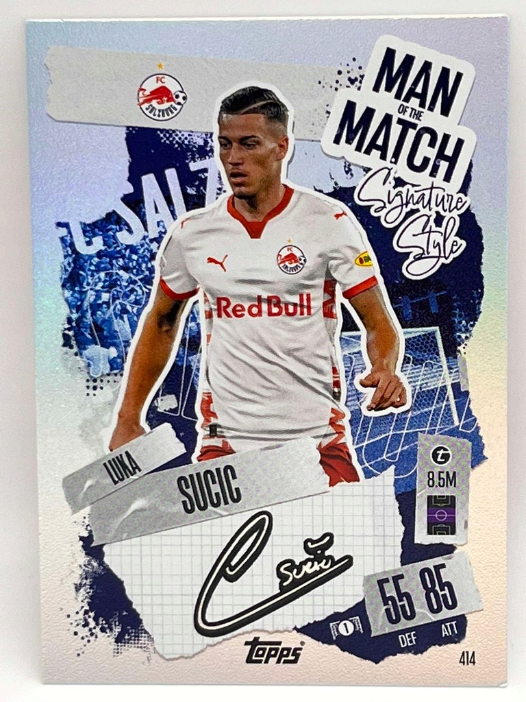 Karty piłkarskie TOPPS MATCH ATTAX 24/25 #414 Luka Susic