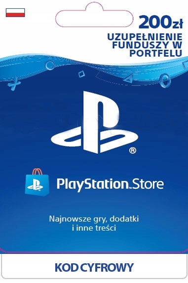 PLAYSTATION NETWORK PSN 200PLN ZŁ PS3 PS4 PREPAID