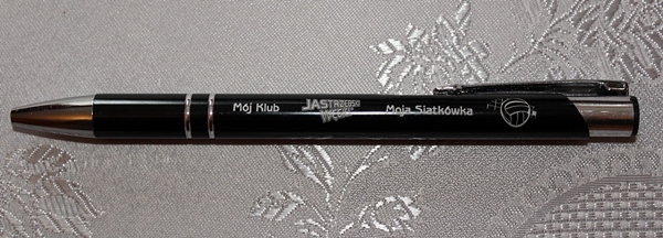 Długopis klubu siatkarskiego Jastrzębski Węgiel