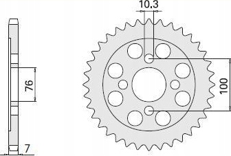 Zębatka napędowa 47Z TYŁ SUZUKI VL 125 A4
