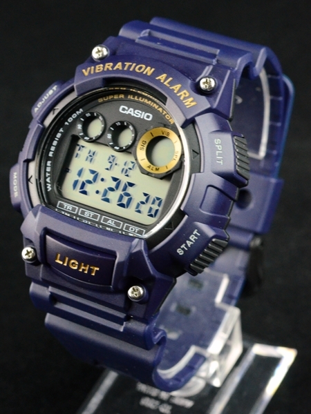 ZEGAREK CASIO W-735H-2A ALARM WIBRACYJNY+PUSZKA - 7222915208 - oficjalne archiwum Allegro