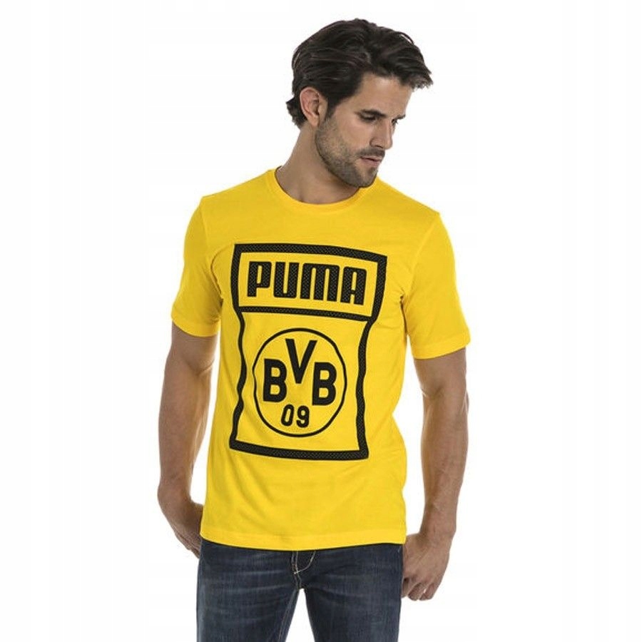 Koszulka Puma BVB Shoe Tag Tee 754057 01 - ŻÓŁTY;