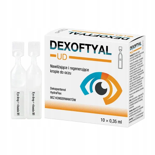 Dexoftyal UD, krople do oczu, 0,35 ml, 10 pojemników jednodawkowych