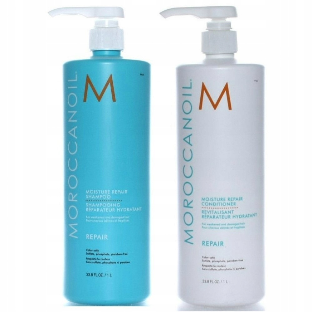 Moroccanoil MOISTURE REPAIR szampon odżywka 2x1000