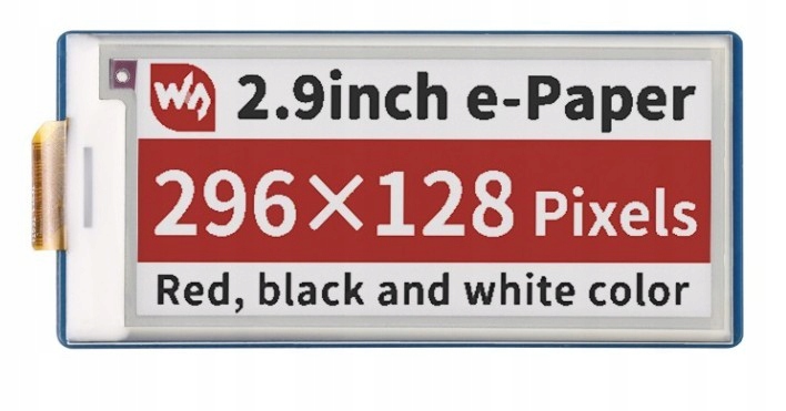 Pico-ePaper-2.9-B - moduł z wyświetlaczem