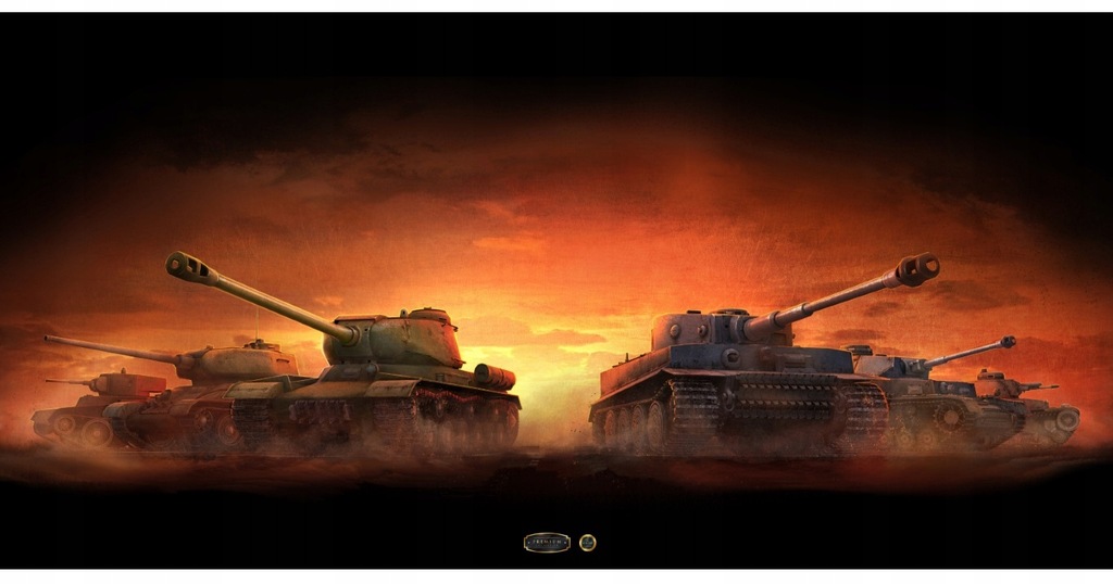 CZOŁG TANKS - PANORAMICZNA MATA PREMIUM ! 140x70cm