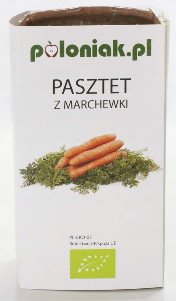 PASZTET WEGAŃSKI Z MARCHEWKI BIO 160 g - POLONIAK