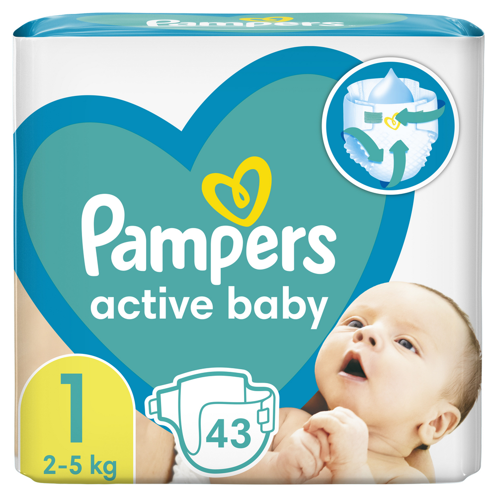 Купить Подгузники Pampers New Baby 1 для новорожденных, 43 шт.: отзывы, фото, характеристики в интерне-магазине Aredi.ru