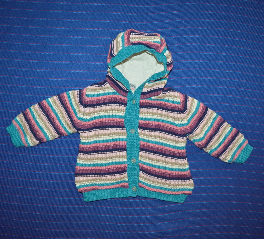 TU SWETER SWETEREK KURTKA 9-12m 74-80