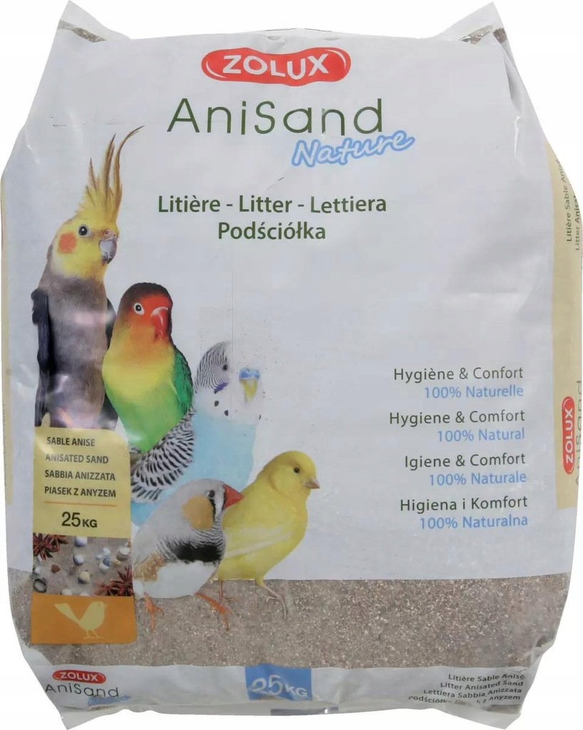 ZOLUX Piasek z anyżem AniSand Nature 25 kg