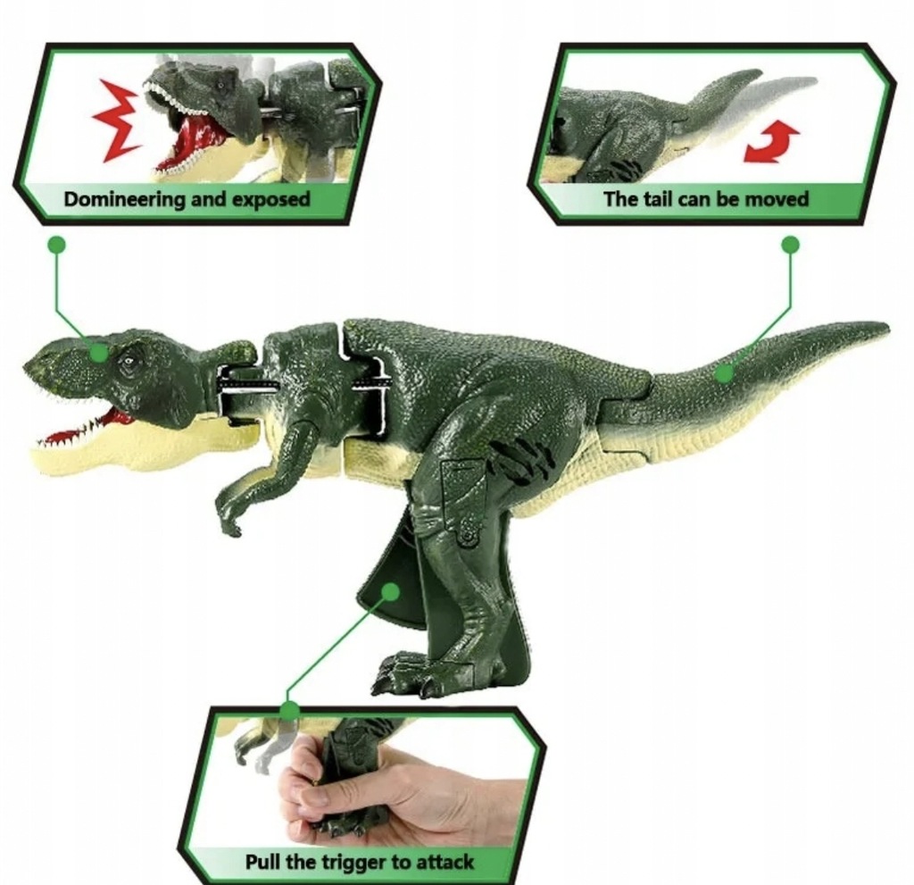 Dinozaur z tik toka, Naciśnij Tyrannosaurus Rex Ugryzienie Głowy