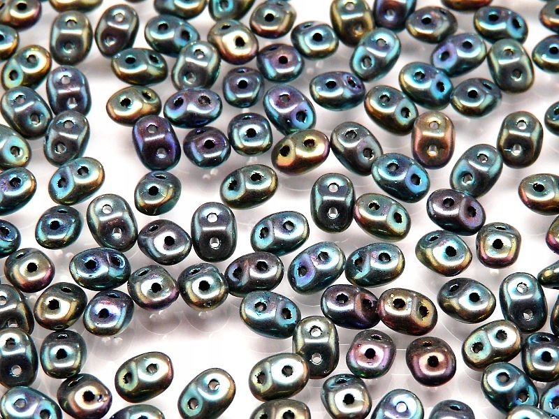 SuperDuo 2.5x5mm Iris Green - 10 g