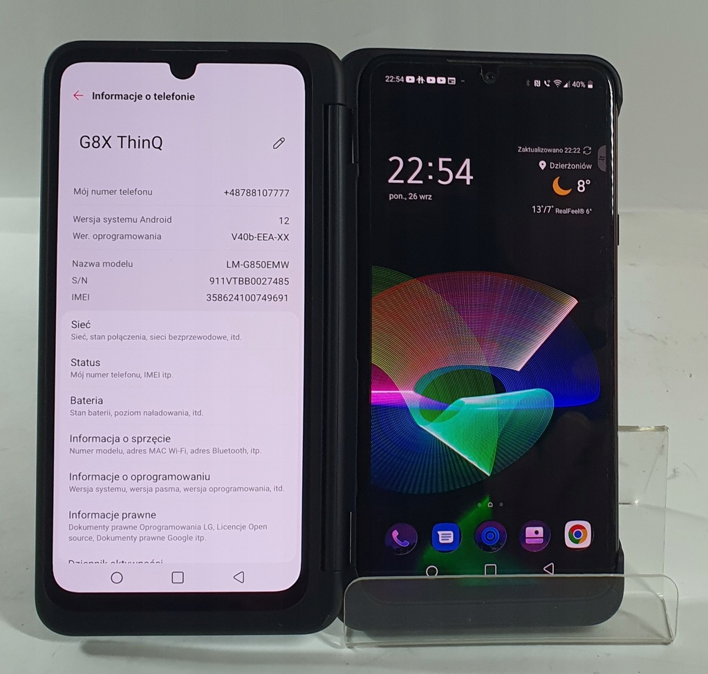 Купить LG G8X ThinQ двойной экран — 2 экрана — комплект —: отзывы, фото, характеристики в интерне-магазине Aredi.ru