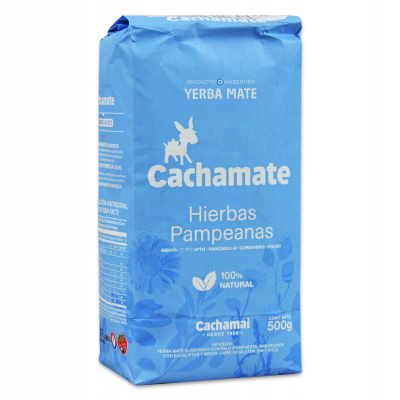 Yerba Mate Cachamate Pampeanas 500g Eukaliptusowa