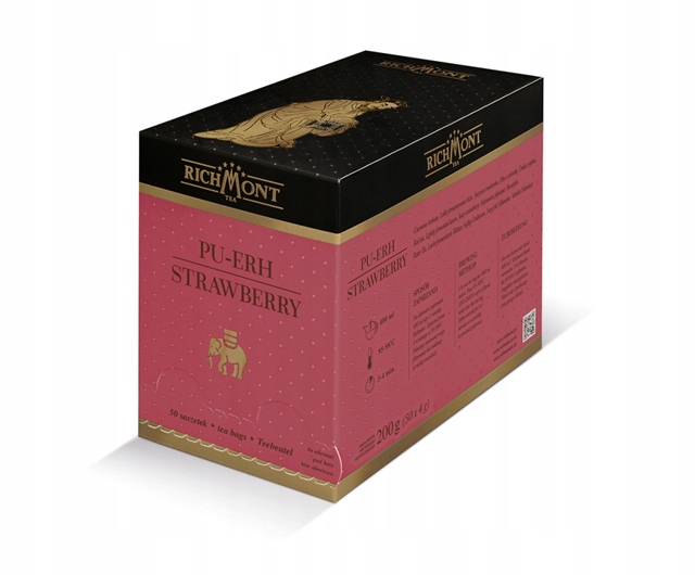 Herbata Richmont Pu-Erh Strawberry 50 szt. x 4 g