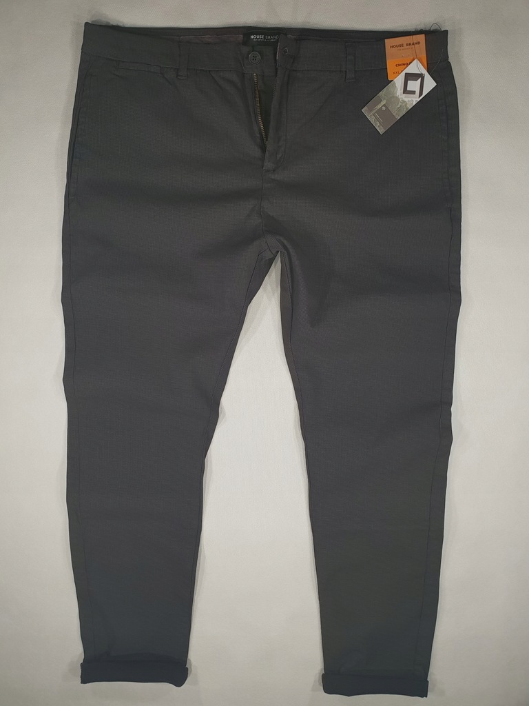 HOUSE czarne spodnie chino casual XL long 94cm