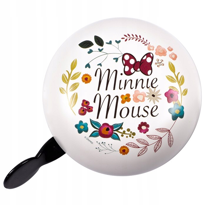 ND15_9136 DZWONEK DO ROWERU RETRO MINNIE - FLOWERS