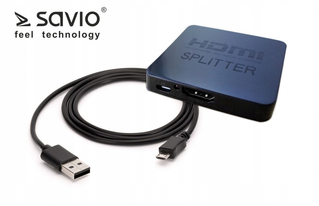 SAVIO CL-93 Splitter HDMI na 2 odbiorniki, 4K