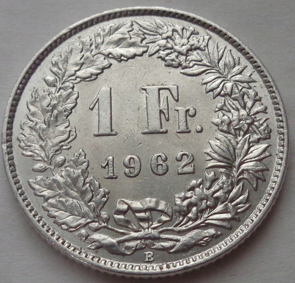 Купить Швейцария - 1 франк - 1962 г. - серебро / 1: отзывы, фото, характеристики в интерне-магазине Aredi.ru
