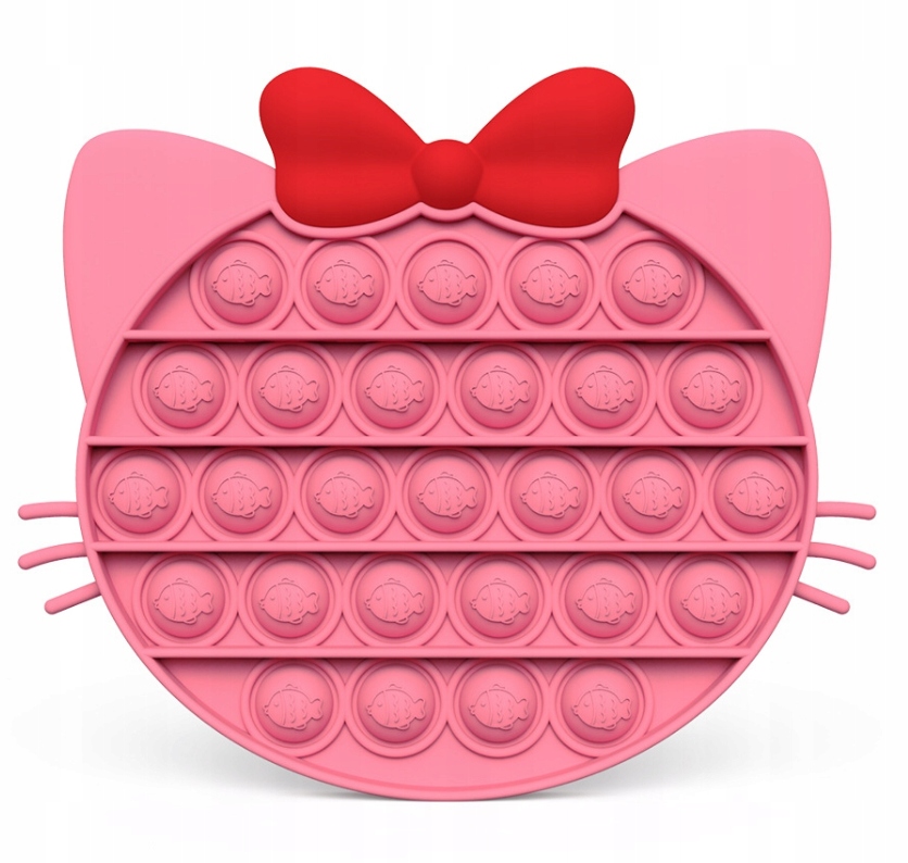 SENSORYCZNA mata Fidget Toy pop it bubble KOTEK