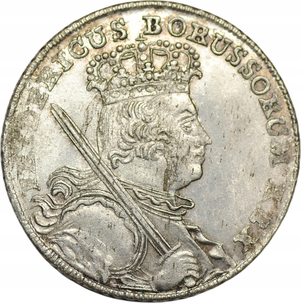 mk Niemcy ort 1758 B Frederick II - ładne