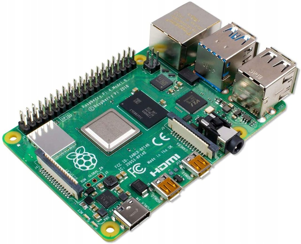 Raspberry Pi 4 Model B; 4 GB, ARM-Cortex-A72