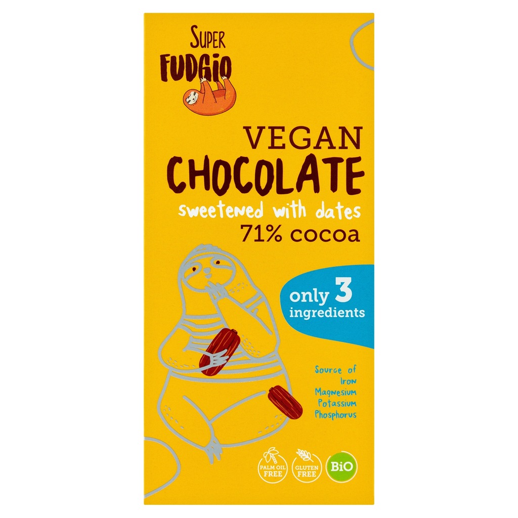 Czekolada Super Fudgio ekologiczna słodzona daktylami 80 g