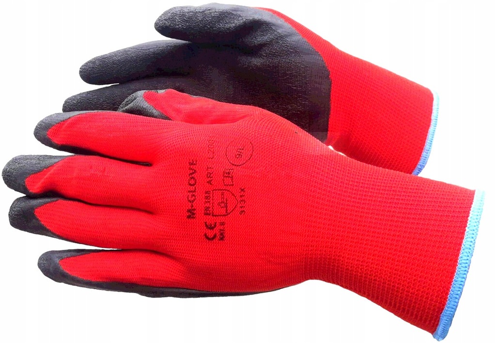 Rękawiczki ogrodowe dziane powlekane latexem L-9