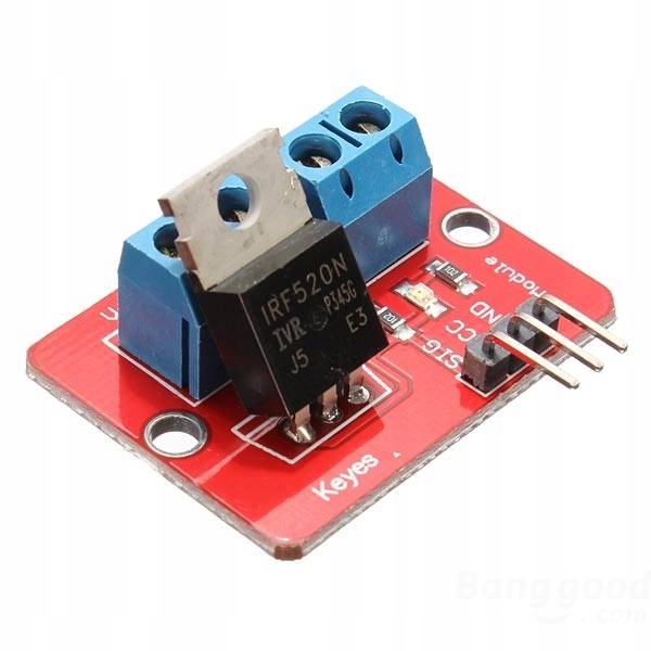 MOSFET IRF520 MODUŁ MOCY ARDUINO