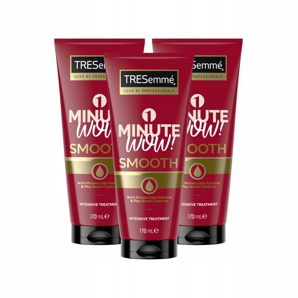ZESTAW 3X TRESEMME 1 MINUTE WOW SMOOTH ODŻYWKA 170 ML
