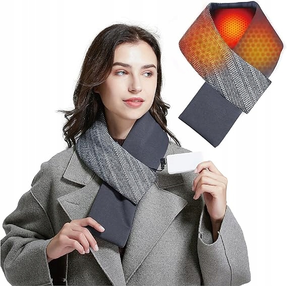 Podkładka grzewcza na szyję, podgrzewany szalik dla kobiet z możliwośc