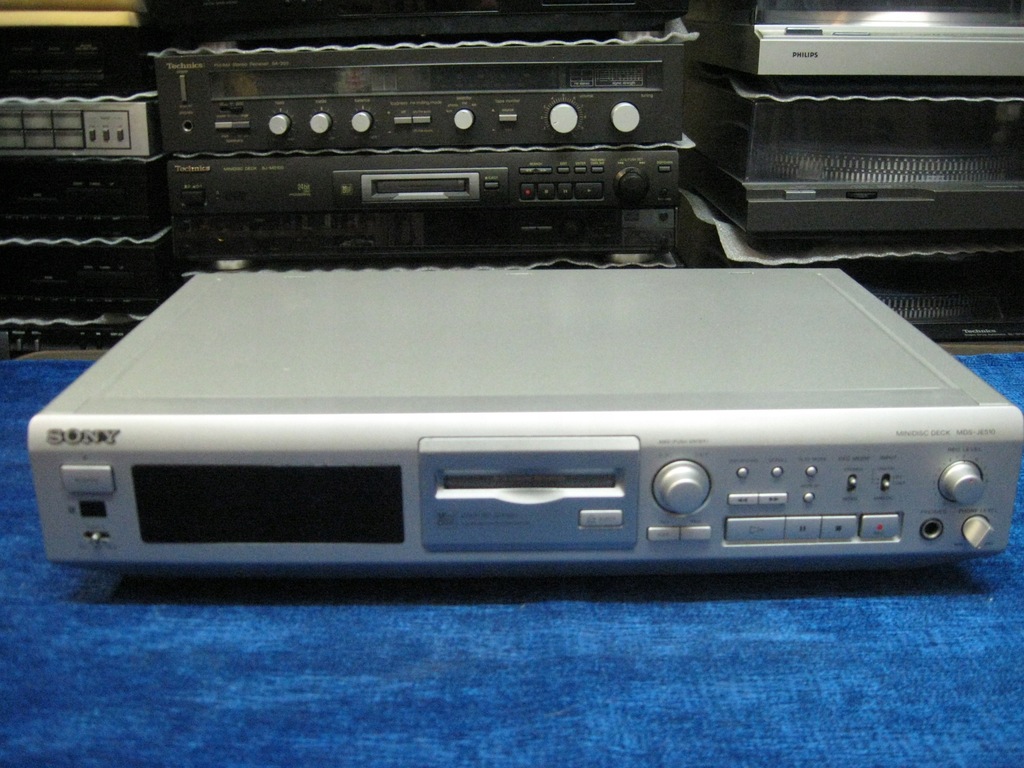 Odtwarzacz MiniDisc SONY MDSJE510 srebrny 13330476196 oficjalne