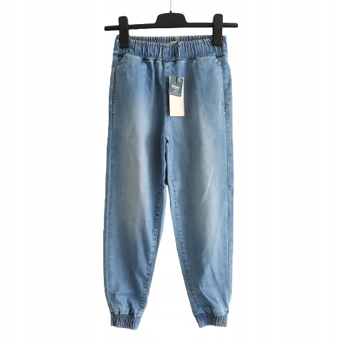 Spodnie jeans jogger wciągane KIDS ONLY 128