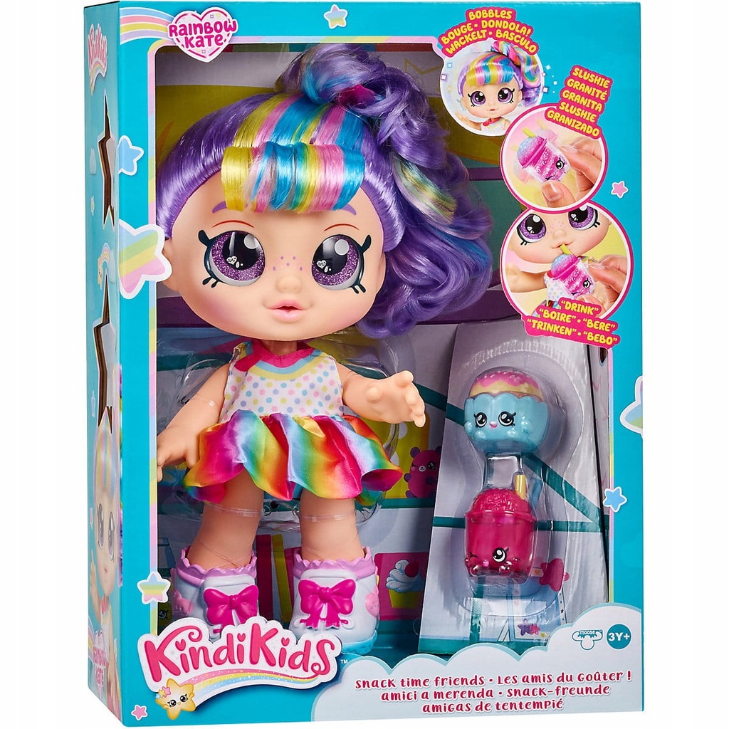 Kindi Kids Lalka Rainbow Kate Snack Time 25cm