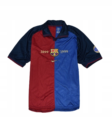 NIKE FC BARCELONA 1899-1999 FOOTBALL JERSEY M - 12416520166