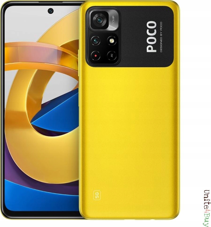 Smartfon M4 Pro 5G 4/64GB Dual SIM Żółty (36497)