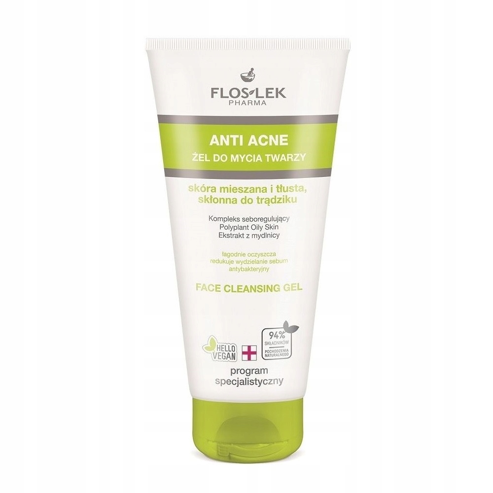 Anti Acne żel do mycia twarzy skóra mieszana i tłc