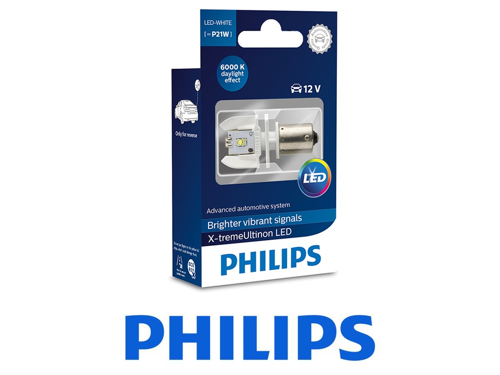 PHILIPS P21W 12V/24V 1,9W BA15s LED white 12898 X1 - 6870849676 ...