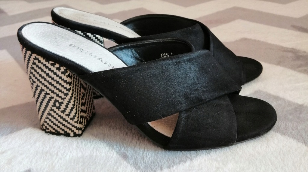 PRIMARK* ELEGANCKIE KLAPKI UNIKAT JAK NOWE 38