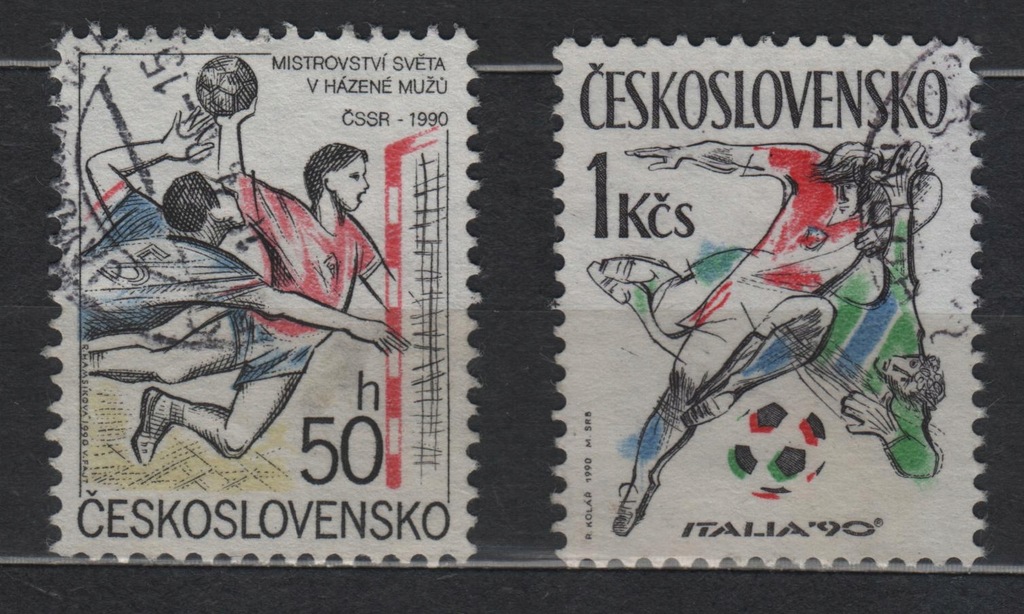 Czechosłowacja-1990 r.Mi 3037,3049