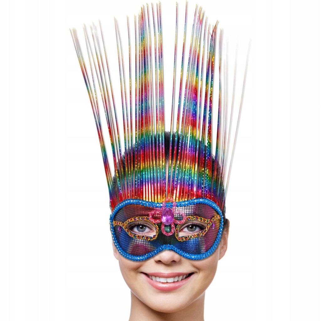 MASKA-VENETIAN MASK RAINBOW DELUXE